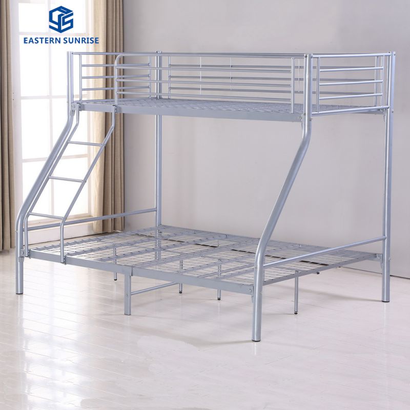 Children Bedroom Steel Bed Double Layer Metal Bunk Bed for Triple 